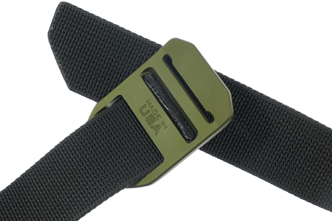 Trayvax Enterprises Belt Accessories CNC Cinch Belt - Black / OD Green