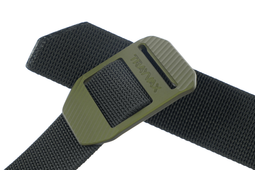 Trayvax Enterprises Belt Accessories CNC Cinch Belt - Black / OD Green