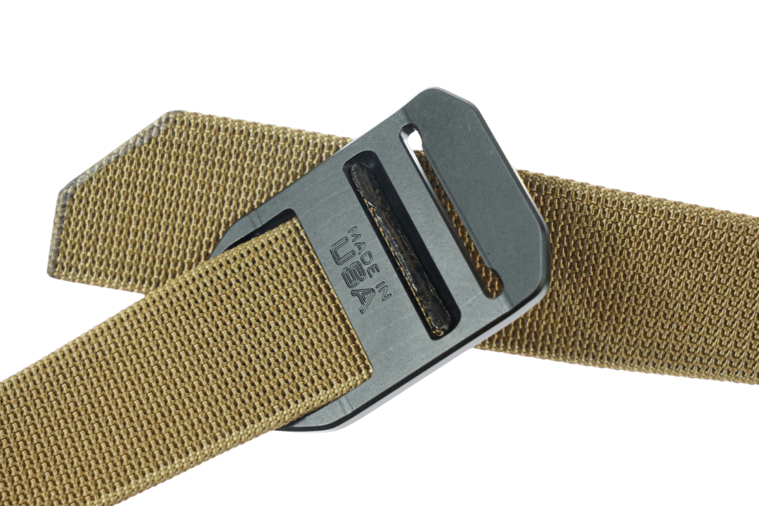 Trayvax Enterprises Belt Accessories CNC Cinch Belt - Tan / Black