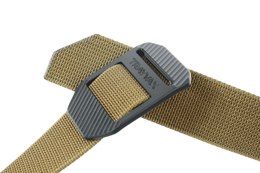 Trayvax Enterprises Belt Accessories CNC Cinch Belt - Tan / Black