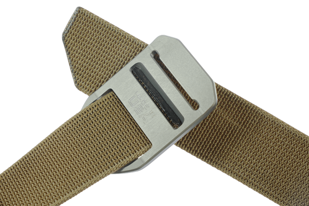 Trayvax Enterprises Belt Accessories CNC Cinch Belt - Tan / Grey