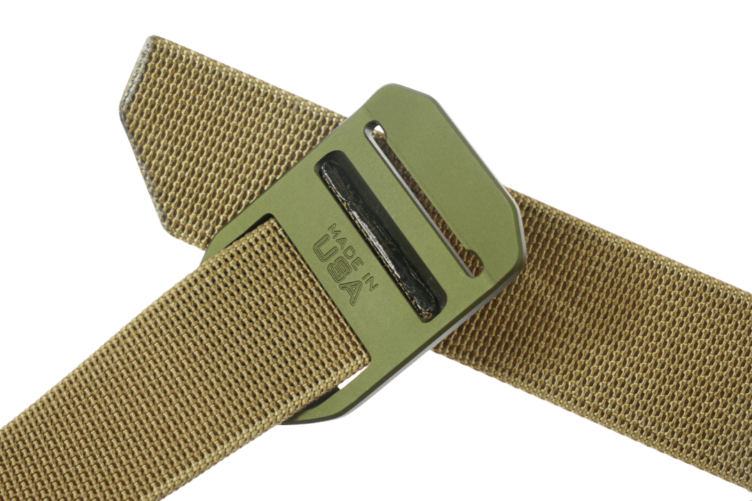 Trayvax Enterprises Belt Accessories CNC Cinch Belt - Tan / OD Green