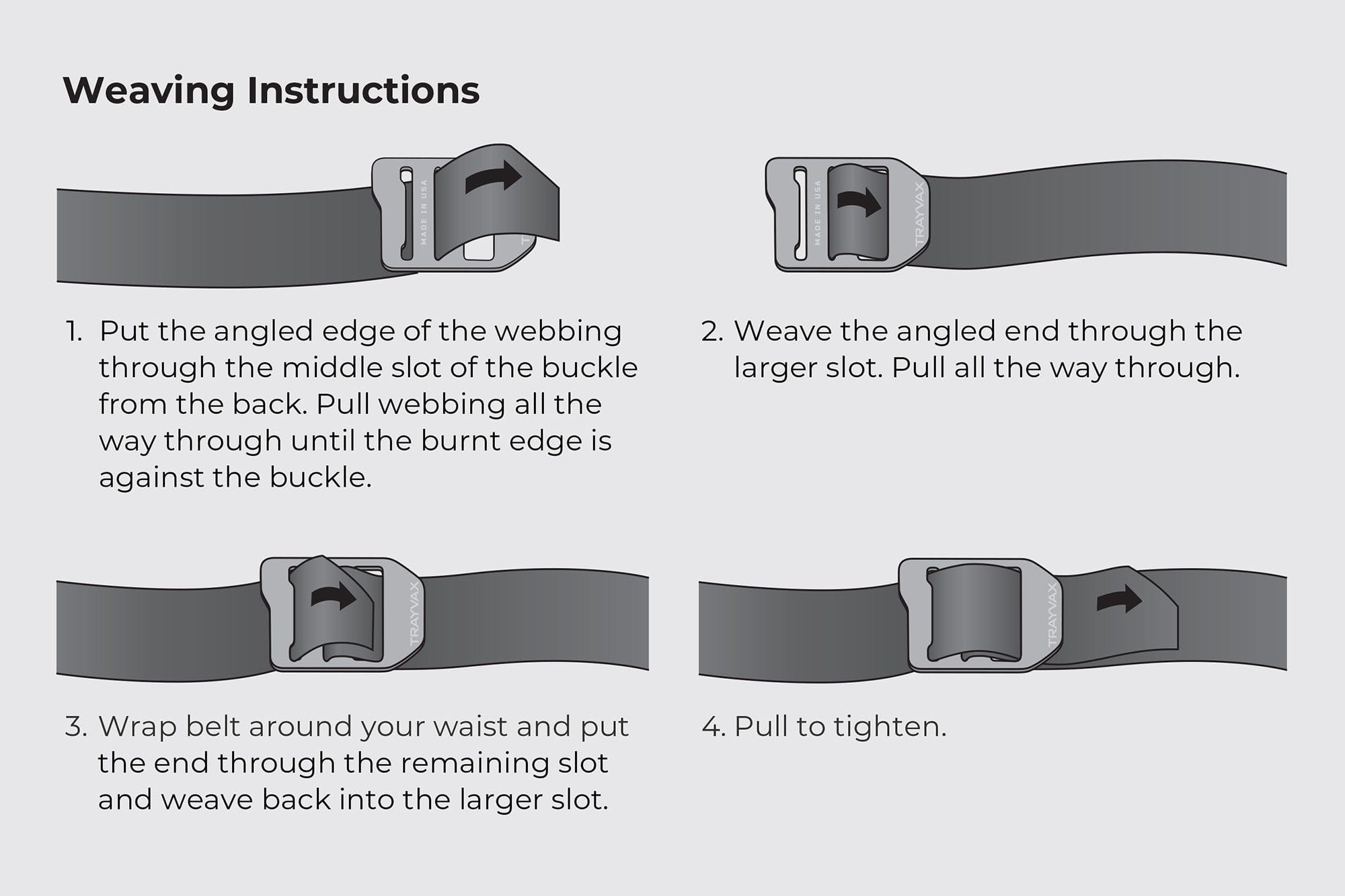 Trayvax Enterprises Belt One Size (up to 46") Titanium Cinch Belt