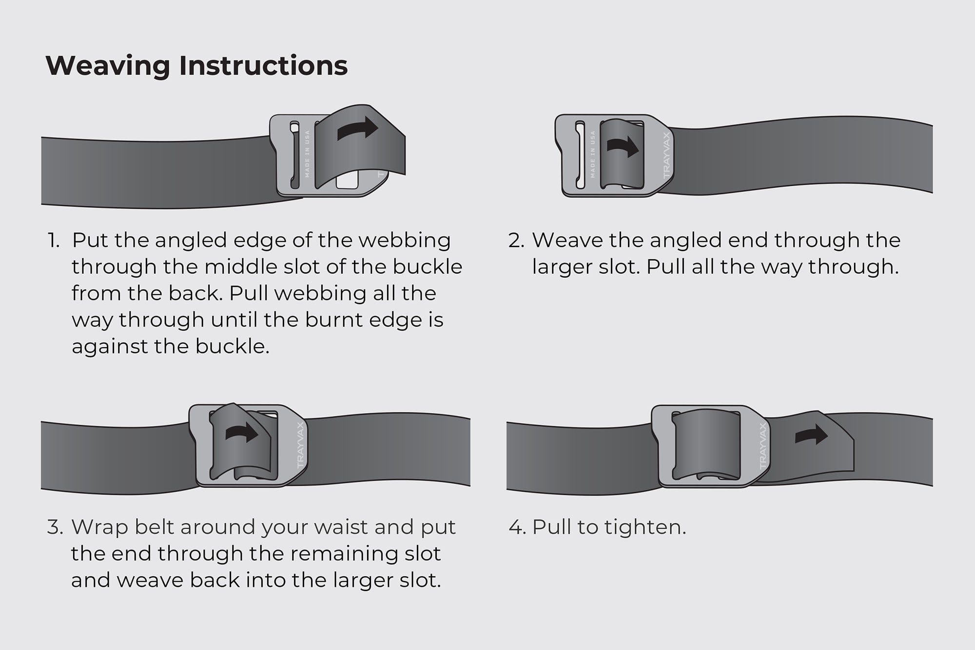 Trayvax Enterprises Belt One Size (up to 46") Titanium Cinch Belt