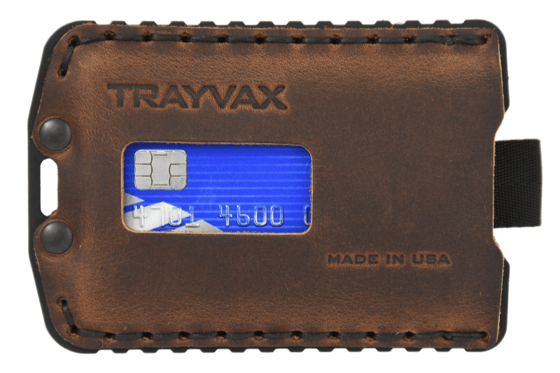 Ascent Wallet | Black Mississippi Mud | High-Quality Metal and Leather Ascent Wallet | Black Mississippi Mud | High-Quality Metal and Leather