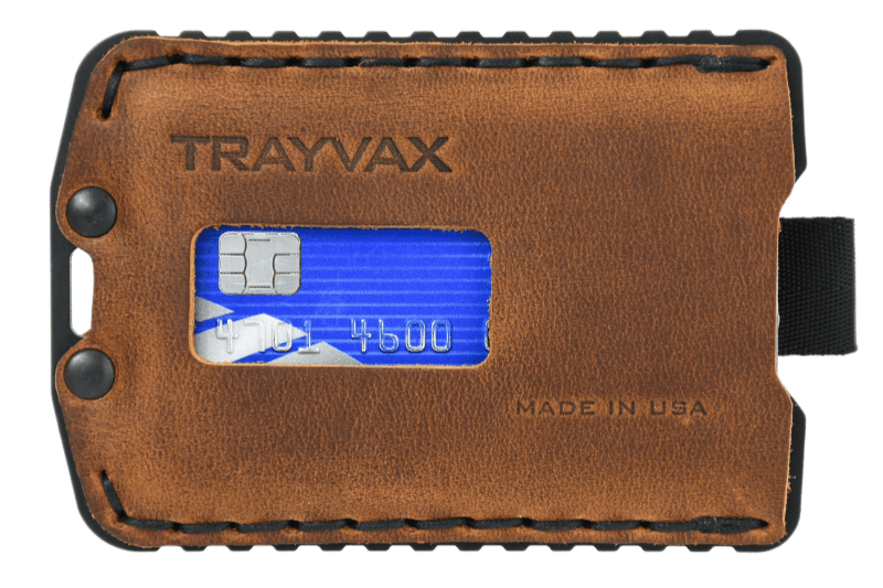 Ascent Wallet | Black Tobacco Brown | High-Quality Metal and Leather Ascent Wallet | Black Tobacco Brown | High-Quality Metal and Leather