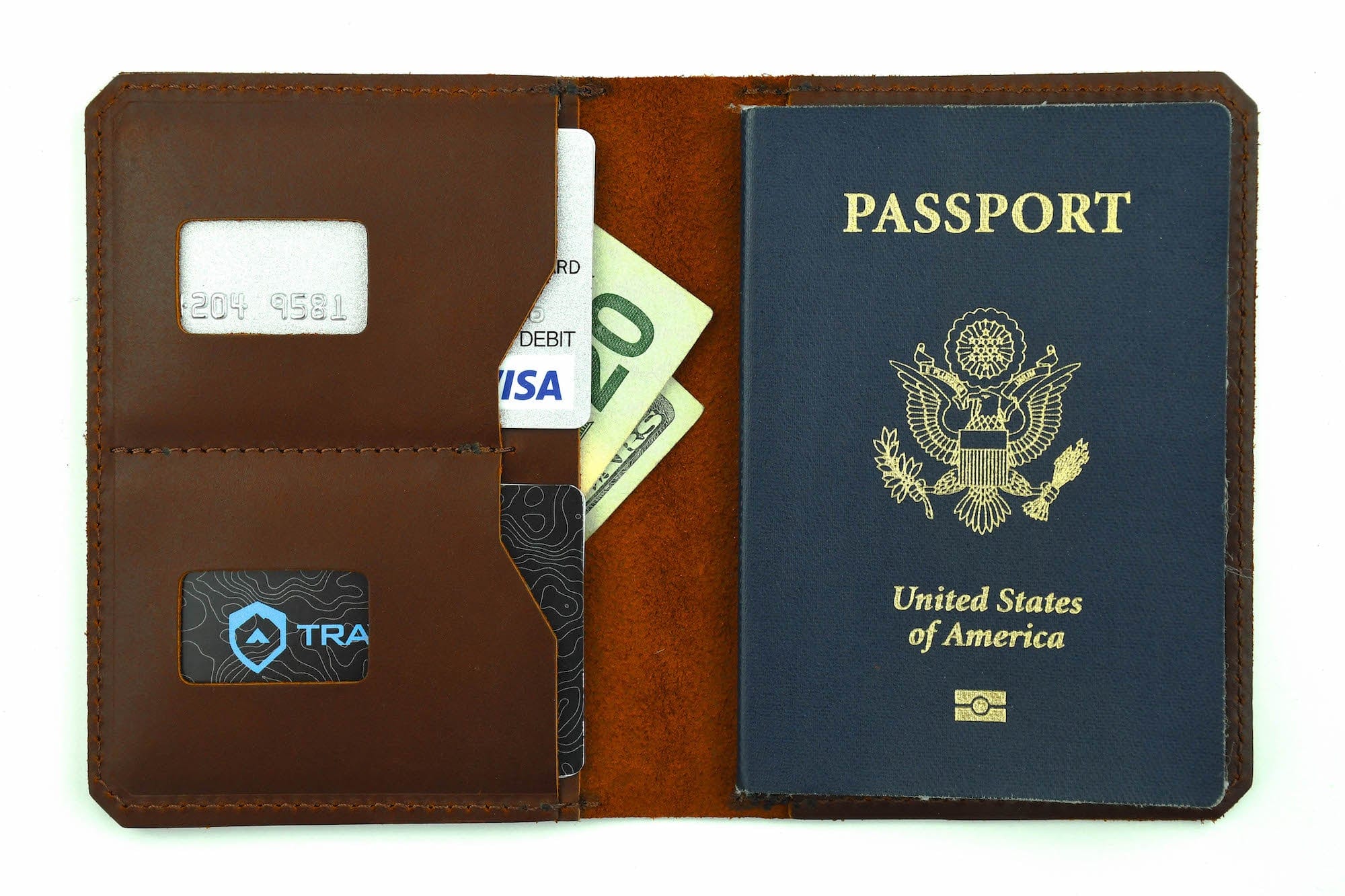 Trayvax Enterprises Wallet Chestnut Explorer Passport Wallet