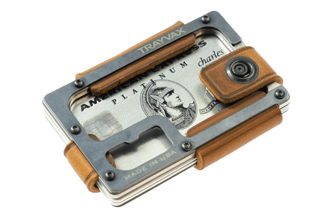 Trayvax Enterprises Wallet Contour Lite Wallet - Ti Tobacco Brown