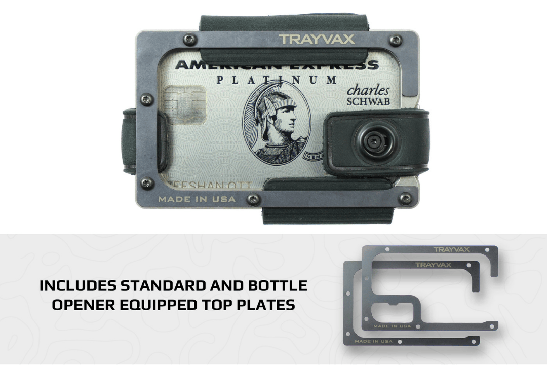 Trayvax Enterprises Wallet Contour Lite Wallet - Titanium Stealth Black