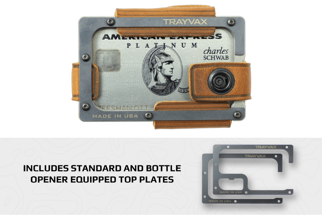 Trayvax Enterprises Wallet Contour Lite Wallet - Titanium Tobacco Brown