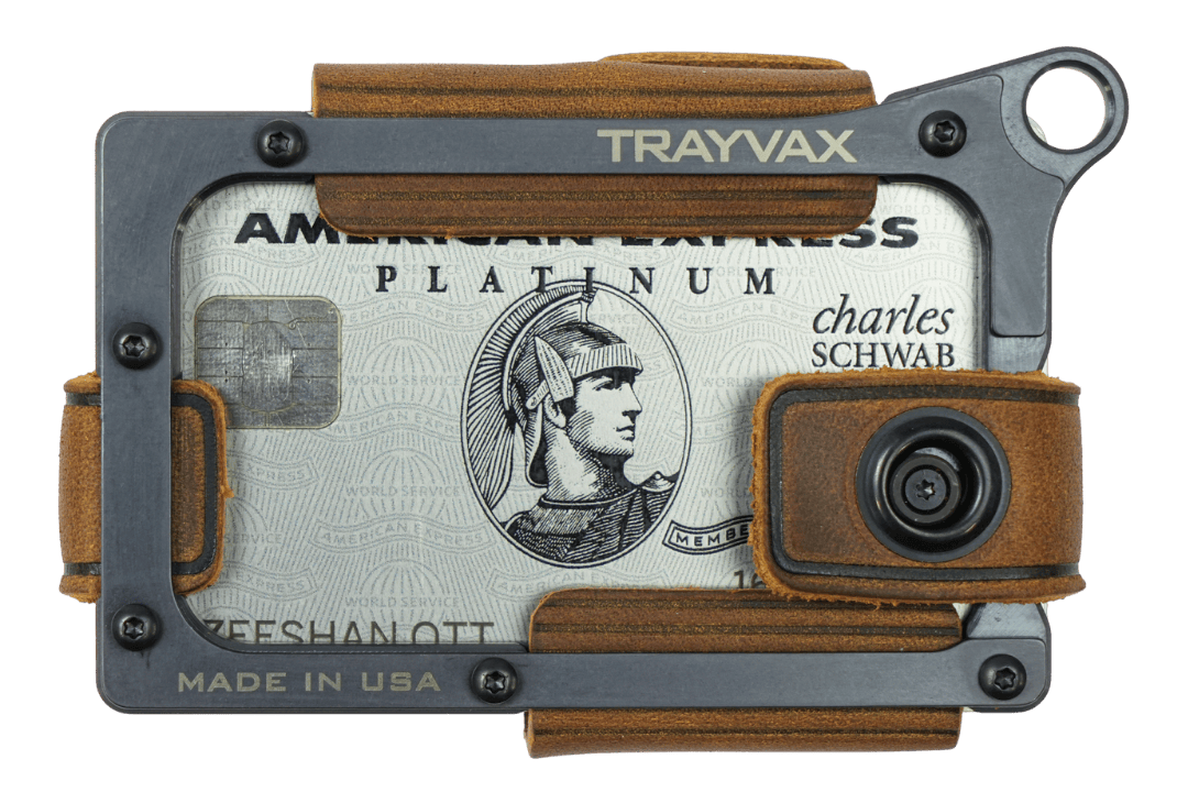 Trayvax Enterprises Wallet Contour Wallet - Black Tobacco Brown