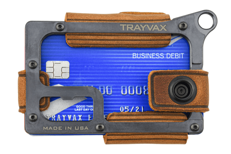 Trayvax Enterprises Wallet Contour Wallet - Black Tobacco Brown