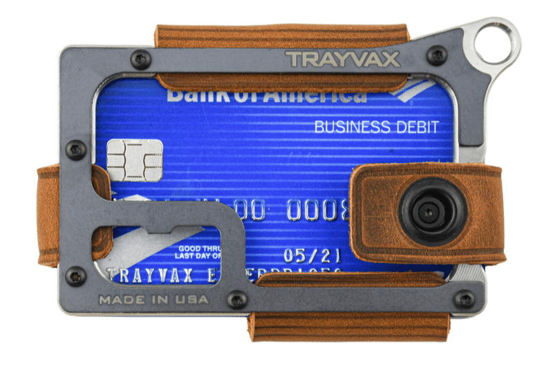 Trayvax Enterprises Wallet Contour Wallet - Raw Tobacco Brown