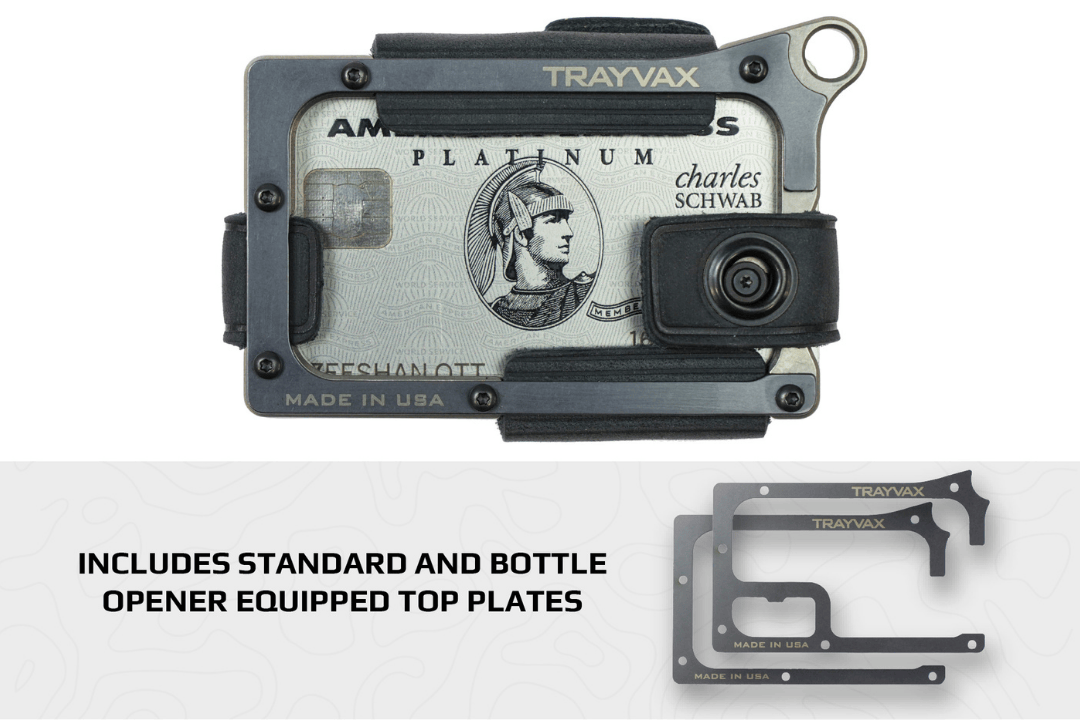 Trayvax Enterprises Wallet Contour Wallet - Titanium Stealth Black