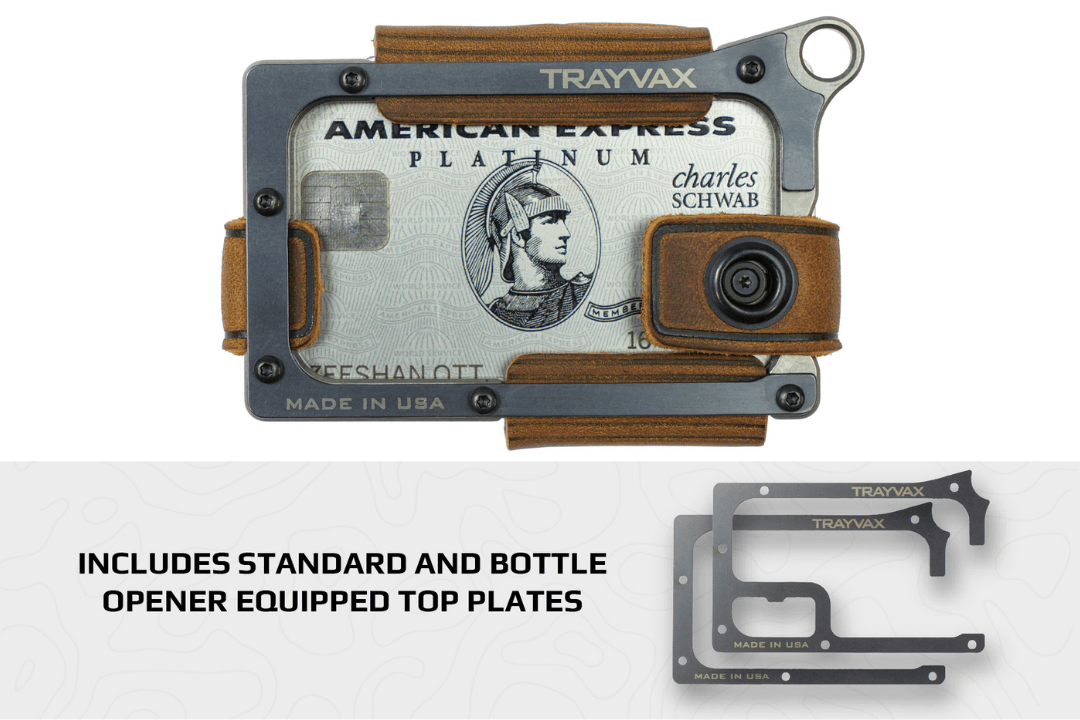 Trayvax Enterprises Wallet Contour Wallet - Titanium Tobacco Brown