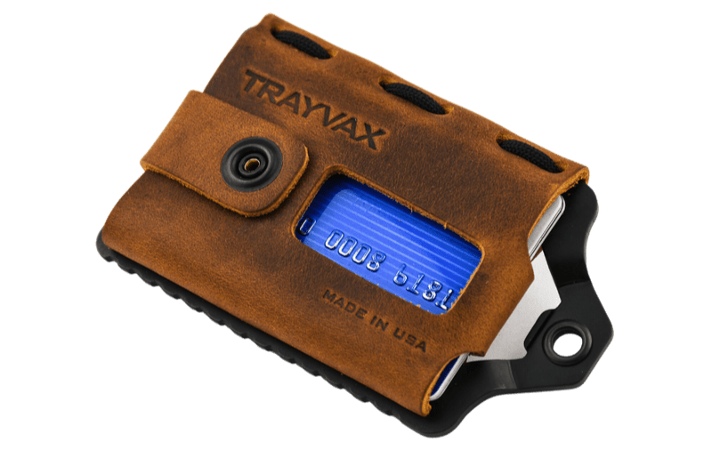 Trayvax Enterprises Wallet Element Wallet - Black Tobacco Brown
