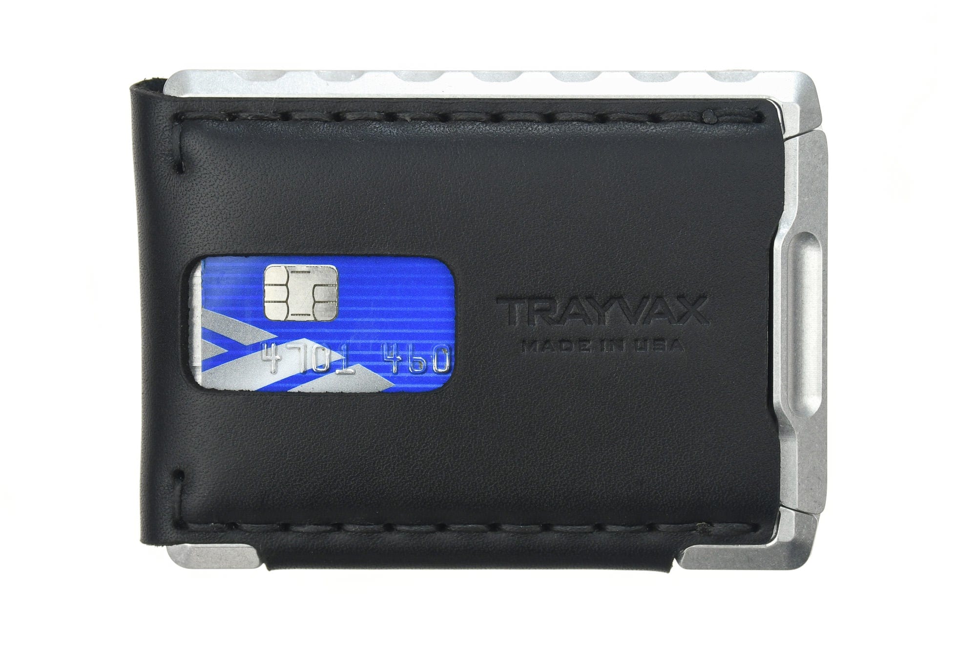 Trayvax Enterprises Wallet Raw Tumbled / Black Venture Billfold