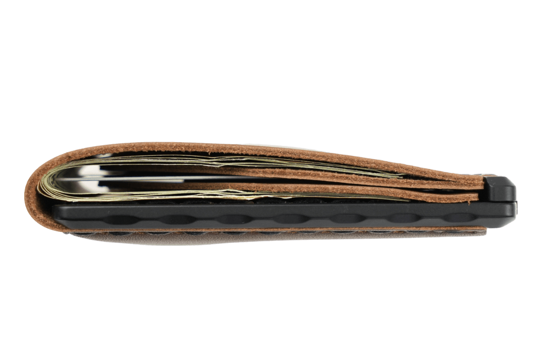 Trayvax Enterprises Wallet Venture Billfold - Black Ano / Frontier Brown