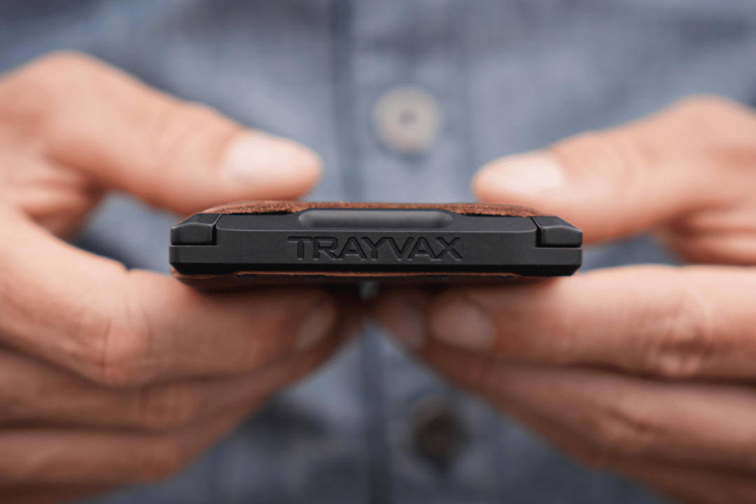 Trayvax Enterprises Wallet Venture Billfold - Black Ano / Frontier Brown
