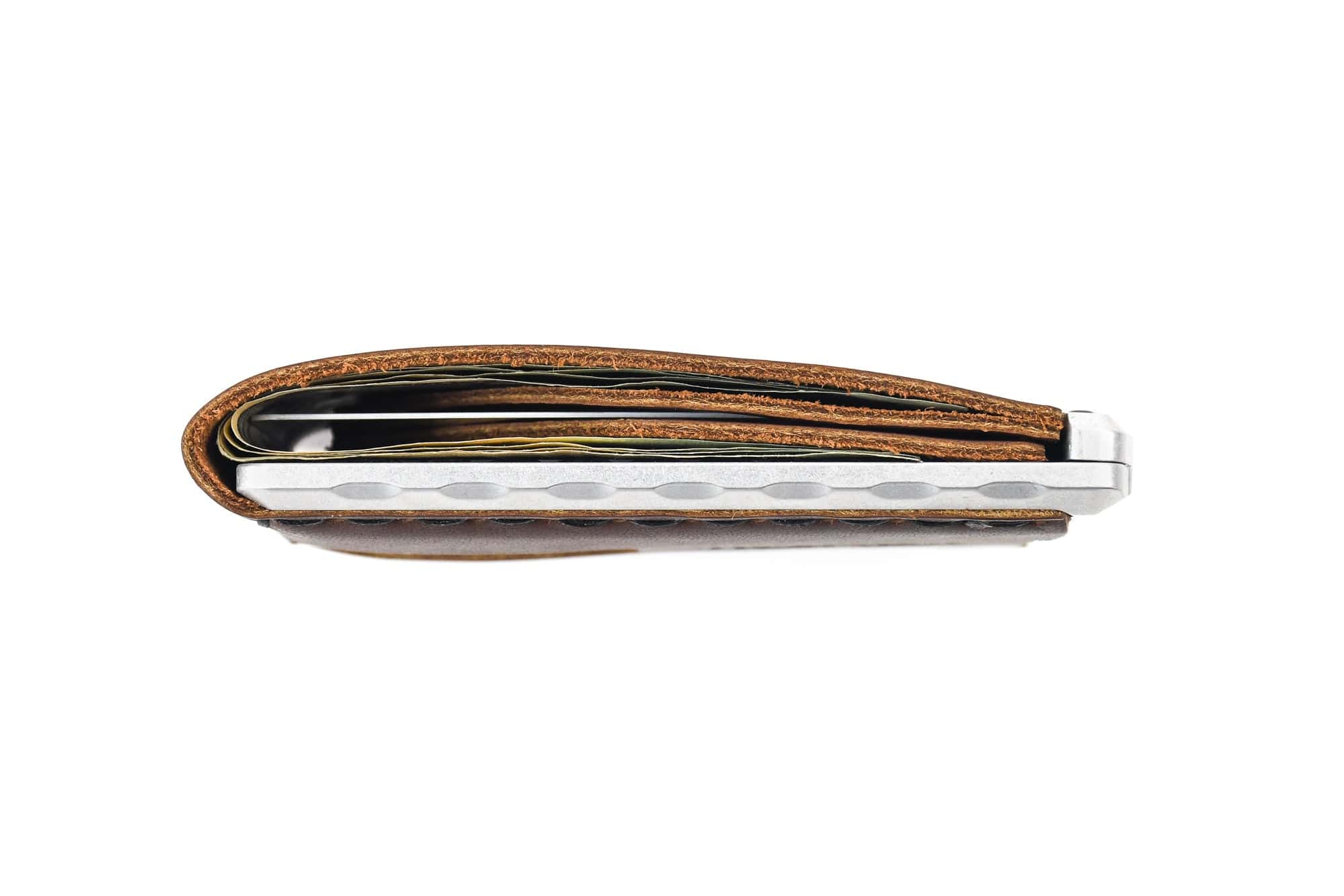 Trayvax Enterprises Wallet Venture Billfold - Raw Tumbled Brown