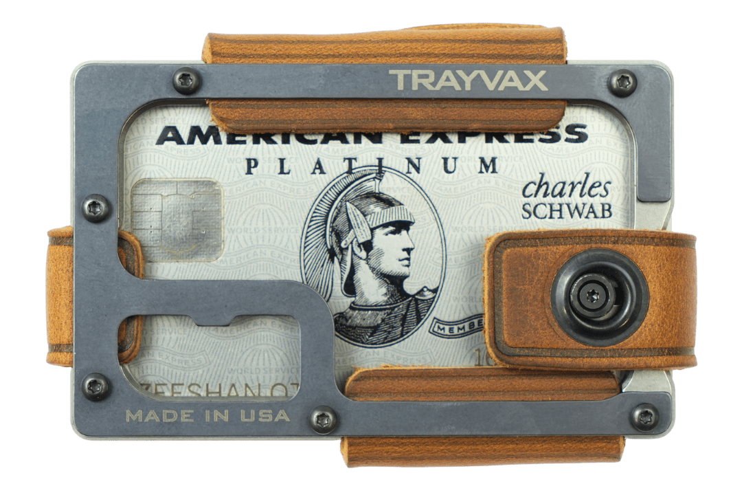 Trayvax Enterprises Wallet With Bottle Opener Contour Lite Wallet - Ti Tobacco Brown