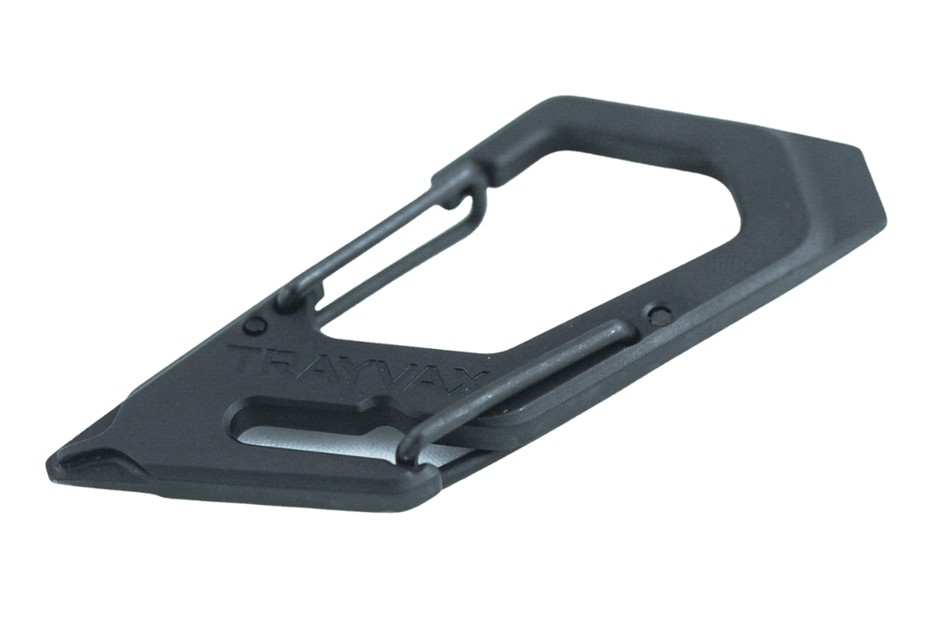 Trayvax Enterprises Keyton Clip | Carabiner Keychain Black / Mississippi Mud