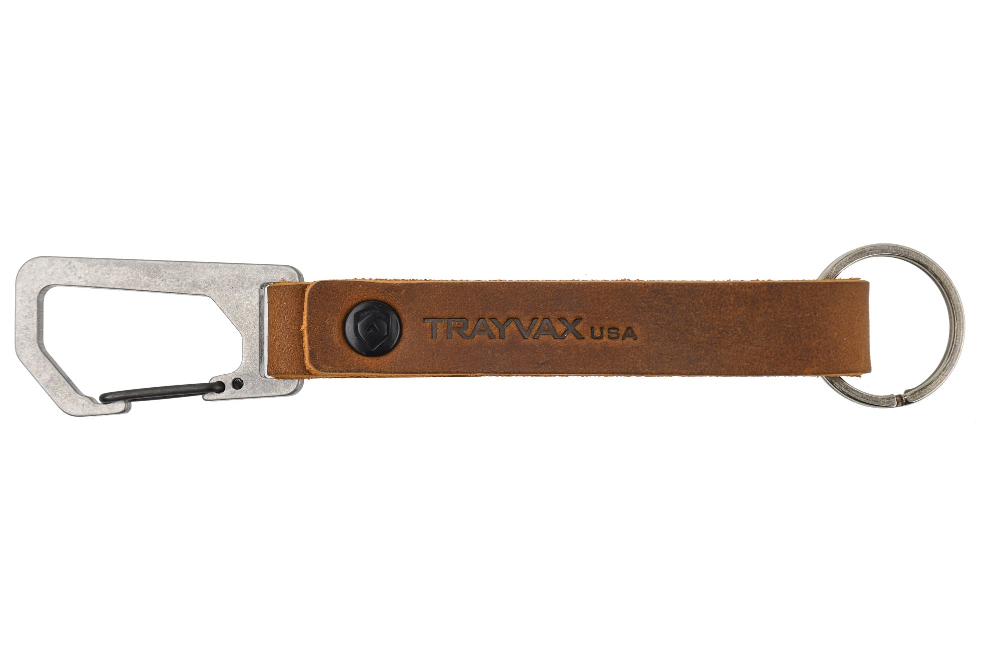 Trayvax Enterprises Accessories Raw / Tobacco Brown Keyton Clip | Carabiner Keychain