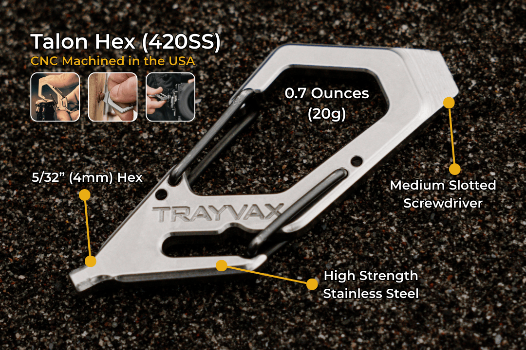 Trayvax Enterprises Accessories Talon Hex 420SS