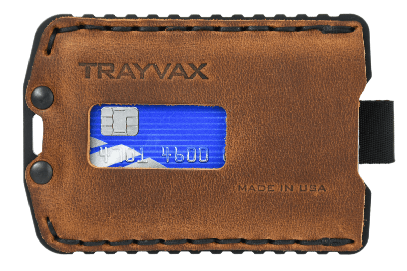 Trayvax Enterprises Wallet Ascent Wallet - Black Tobacco Brown