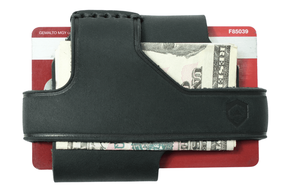Contour Lite Wallet | Stealth Black | High-Quality Metal & Leather