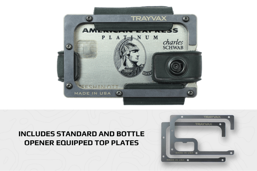 Trayvax Enterprises Wallet Contour Lite Wallet - Titanium Stealth Black