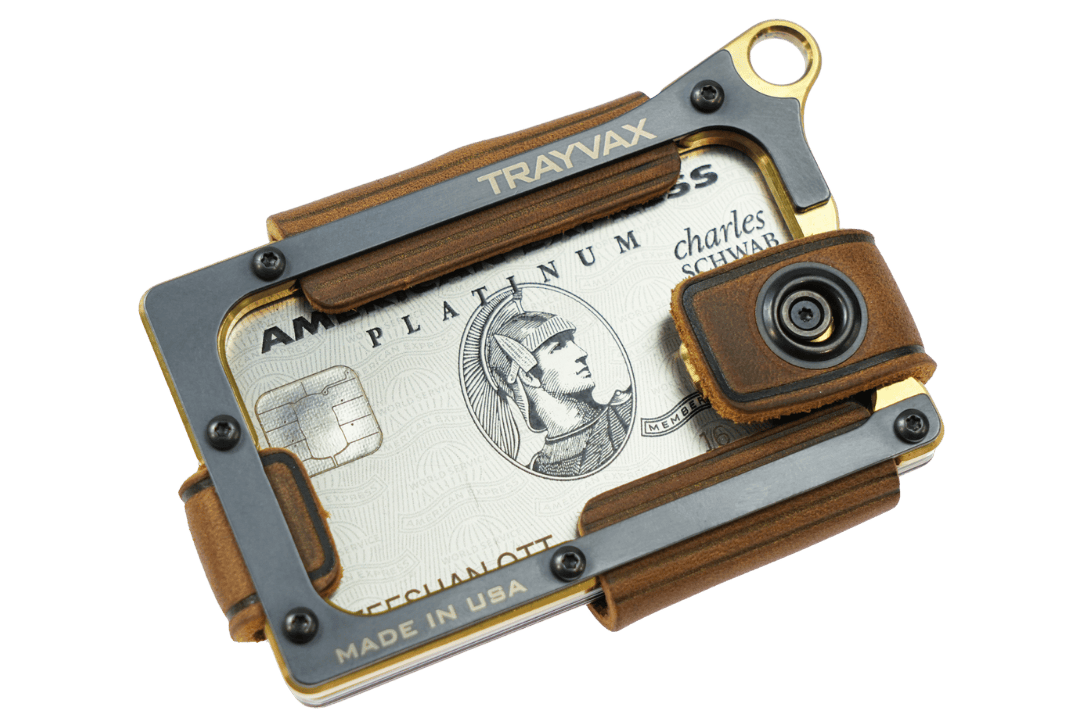 Trayvax Enterprises Wallet Contour Wallet - Brass Tobacco Brown