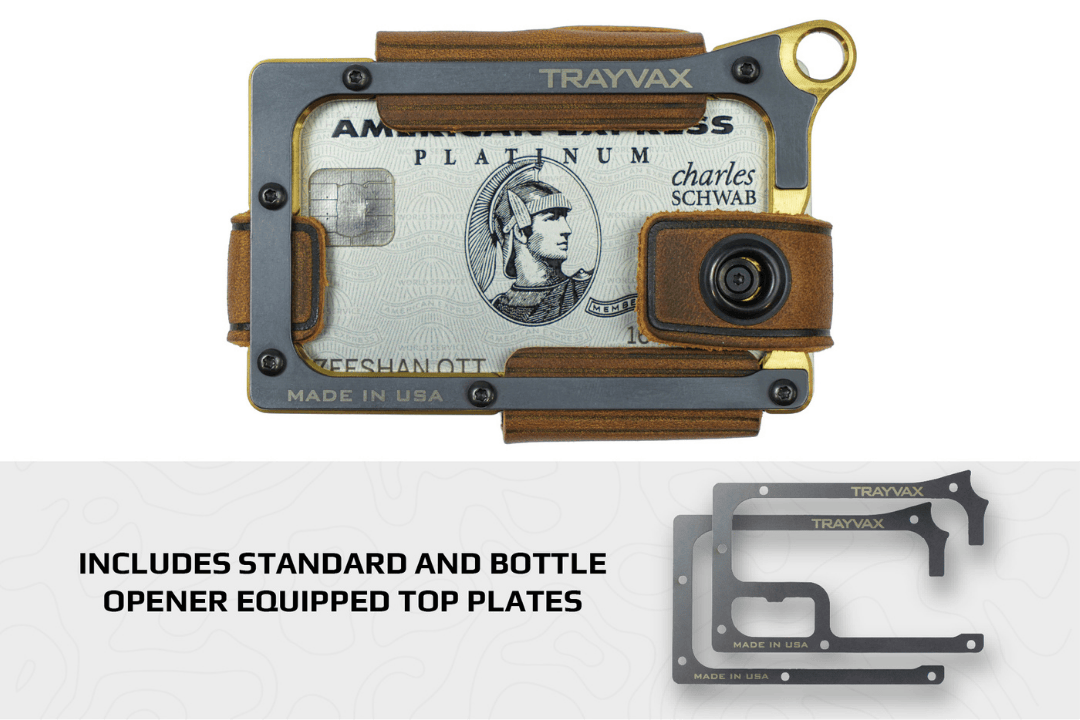 Trayvax Enterprises Wallet Contour Wallet - Brass Tobacco Brown