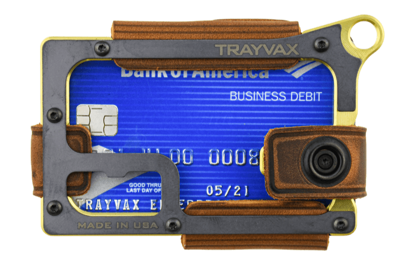 Trayvax Enterprises Wallet Contour Wallet - Brass Tobacco Brown