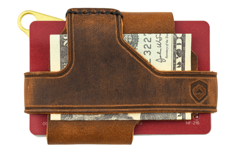 Business Card Holder / Wallet Tobacco Snakebite Brown