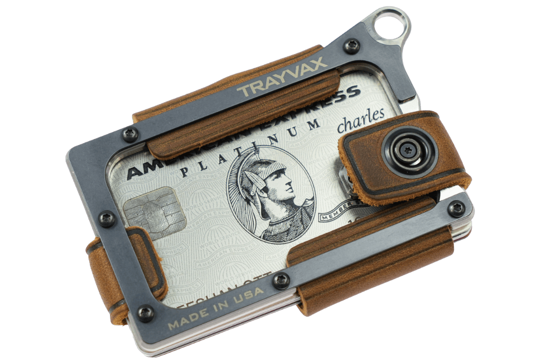 Trayvax Enterprises Wallet Contour Wallet - Raw Tobacco Brown