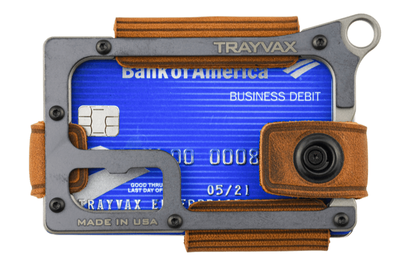 Trayvax Enterprises Wallet Contour Wallet - Titanium Tobacco Brown