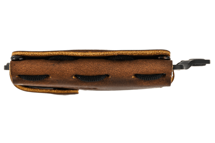 Element Wallet - Black Mississippi Mud | Horween Leather and Metal