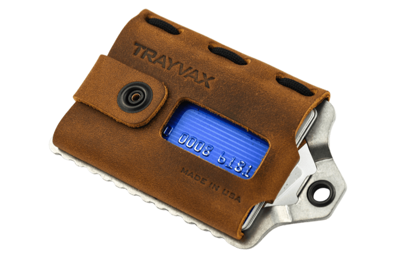 Trayvax Enterprises Wallet Element Wallet - Raw Tobacco Brown