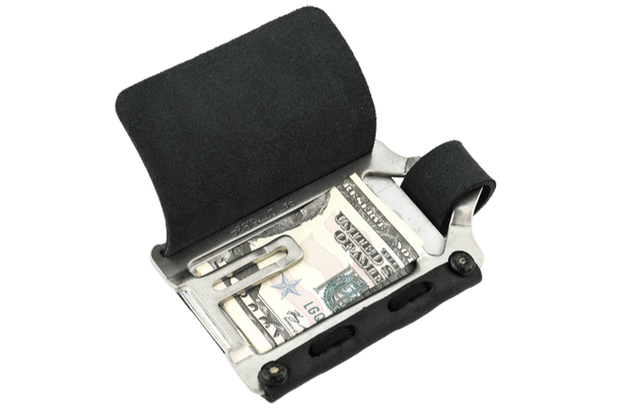 Element Wallet - Raw Stealth Black | Horween Leather and Metal