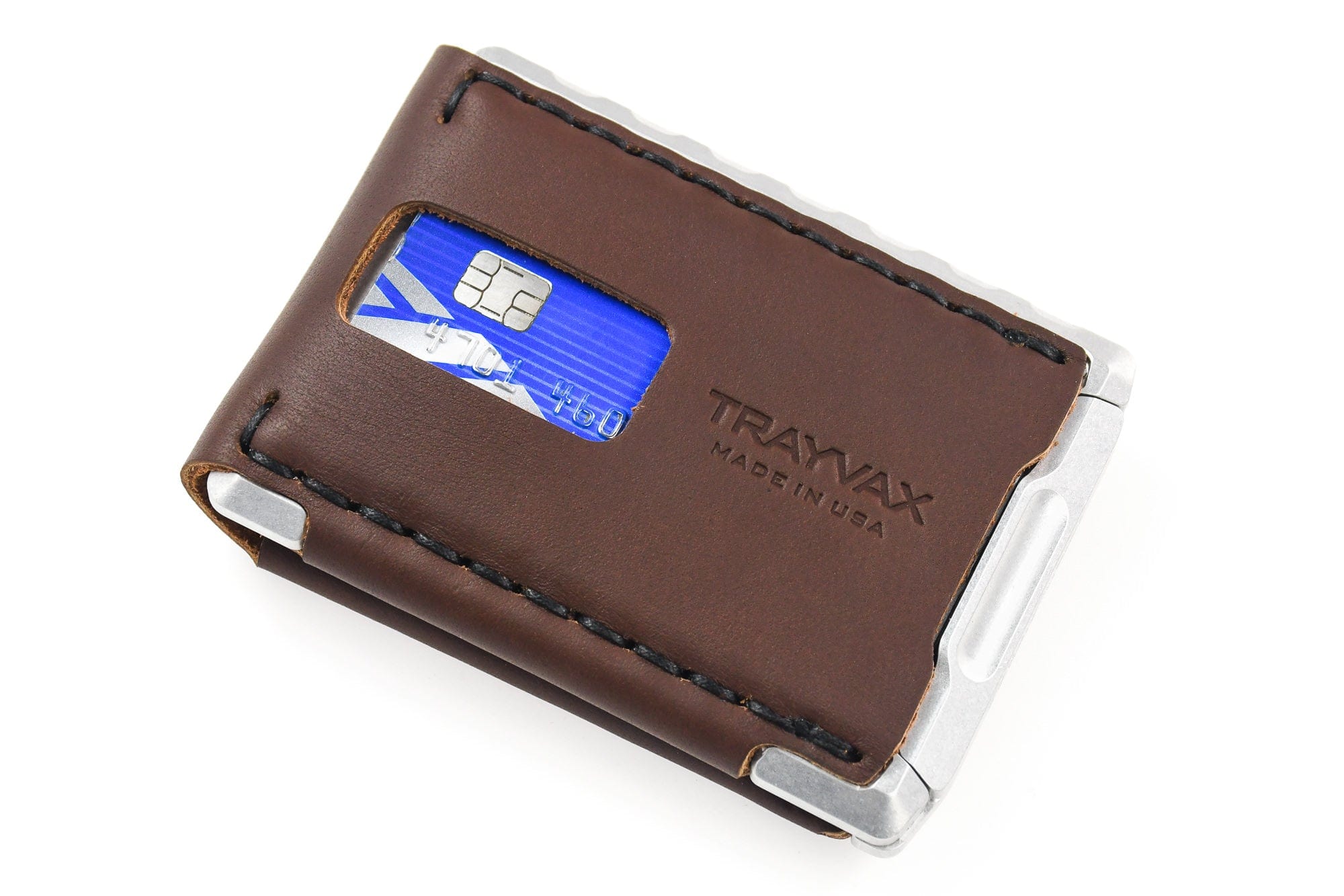 Trayvax Enterprises Wallet Union Venture Billfold - Raw Tumbled Brown