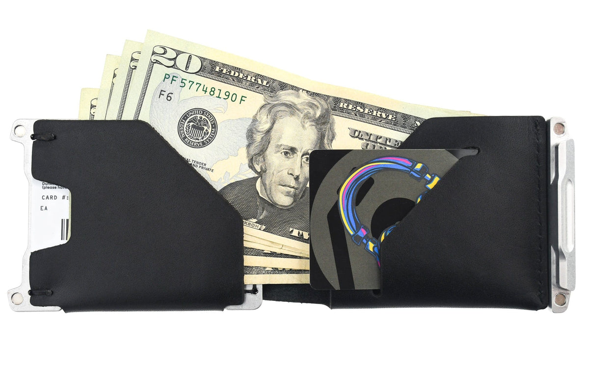 Venture Billfold Wallet | Raw Tumbled Black | BiFold Wallet Redefined
